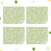 Daisy Floral Gift Wrapping Paper, 4 Sheets for Girls Lady