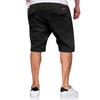 Hmiya Men's Summer Chino Shorts, Cotton, Elastic Waist with Pockets,