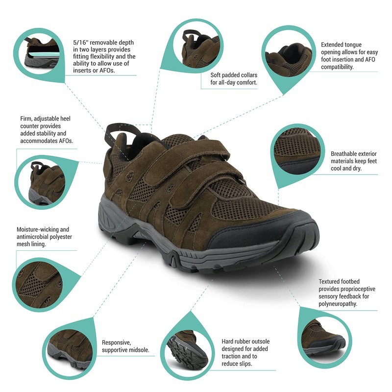 Apex Men's Balance Shoe Hiker - Brown