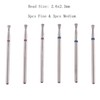MZCMSL Tapered Diamond Cuticle Nail Bit Set with Case, 6pcs