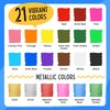 Chalk Pens & Metallic Colours (Pack of 21) Neon Chalk