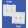 DATA COMM Electronics 45-0015-LA 2-Gang Cable Plate with Flexible Opening