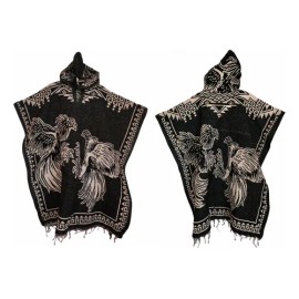 Jorongo Gaban Con Gorro Artesanal Mexicano