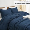 PHF 3 Pieces Waffle Weave Comforter Set Queen Size, Lightweight