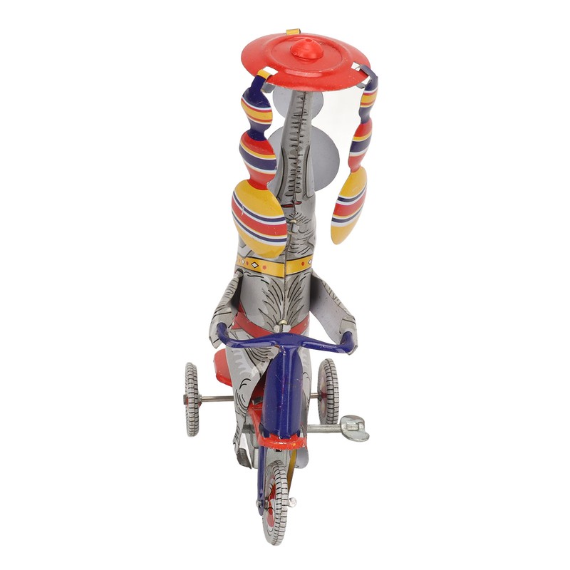 Elephant On Tricycle Tin Toy Retro Iron Handmade Elephant On