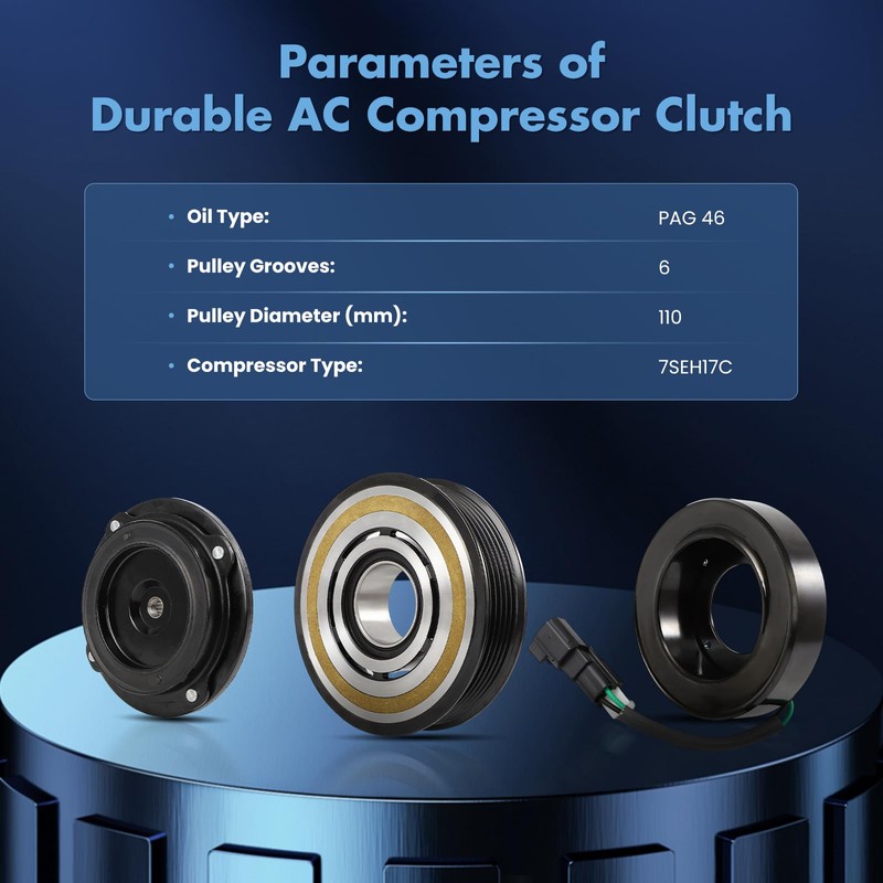 ECCPP A/C Compressor Clutch 2014-2018 for Ford Fusion 1.5L AC