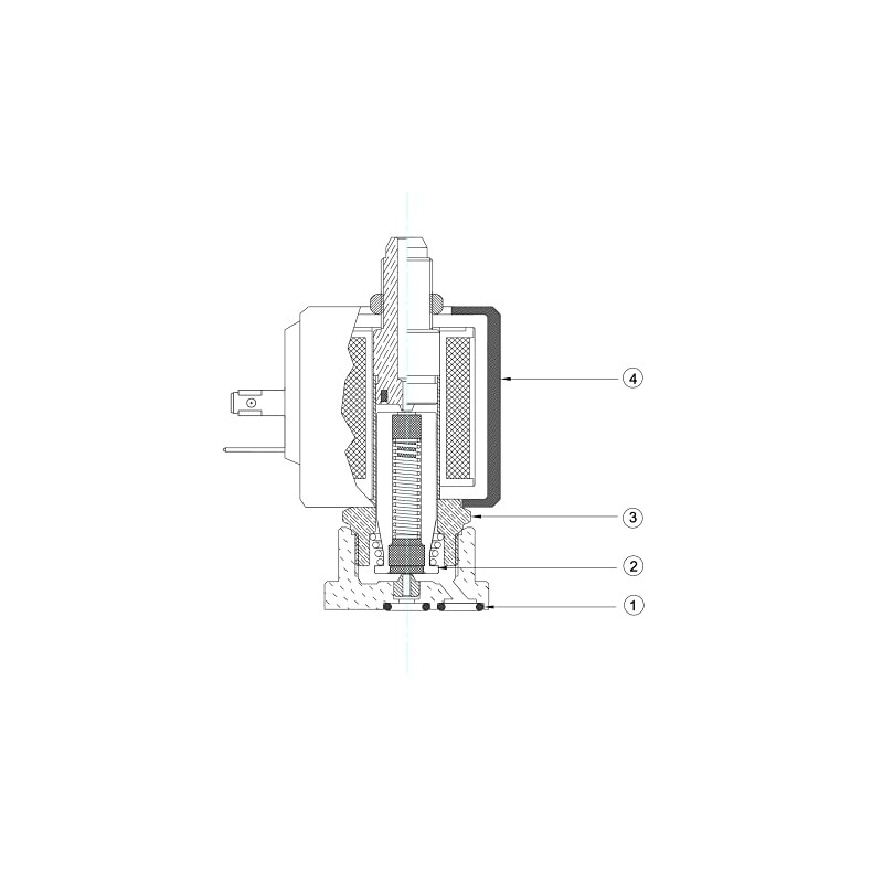 ITALPARTS Solenoid Valve, Silvia Rancilio Solenoid Valve 3 Ways 230