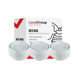 Bed Bug Trap - Eco Friendly Bed Bug Interceptors for Bed Legs - Insect Detector, Interceptor & Monitors for Indoor Home (White, 12)