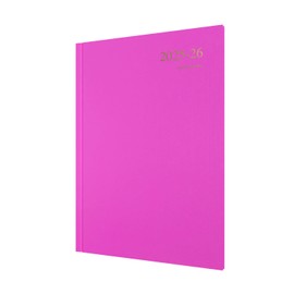 Collins 'Essentials' 12 Month Mid/Academic Year Planner, July 2025-July 2026 Week-to-View Appointments Diary, A4 Hard Cover, Pink