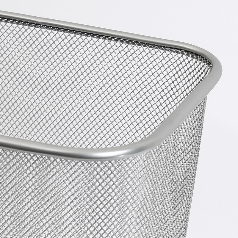 YBM Home Wire Steel Mesh Trash Can - 3.5-Gallon Waste
