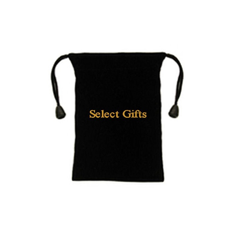 Parallel Line Tie Bar Gold Select Gift Pouch