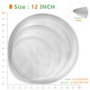 Kevenal Stainless Steel Pizza Pans 12 inch, Pizza-Pan for Oven,