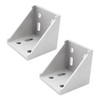 2 x Angle Mounting Corner Brackets, 80 x 80 Mounting