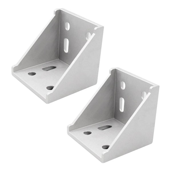 2 x Angle Mounting Corner Brackets, 80 x 80 Mounting