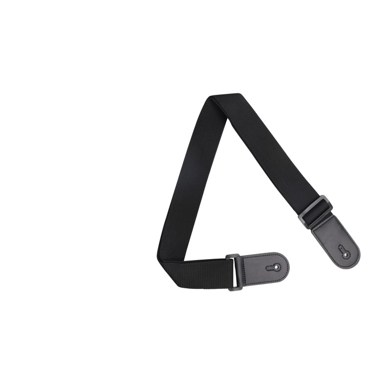 rockson Heavy Duty 2 Piece Guitar Bass Strap Round Black