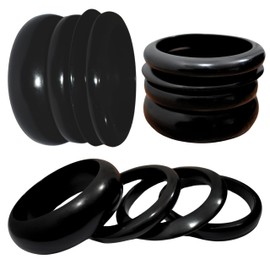 Handmade Natural Wooden Bangles, Stylish Wooden Bangle Designs, Artisan Wooden Bangles,Premium Quality Wooden Bangle. (Black 4 pk)