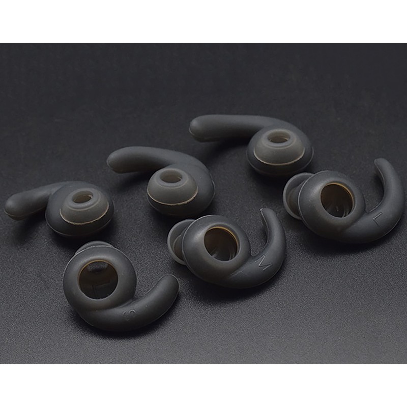 3 Pairs Silicone Hooks Eartip Eartips Earbuds Eargels Compatible with