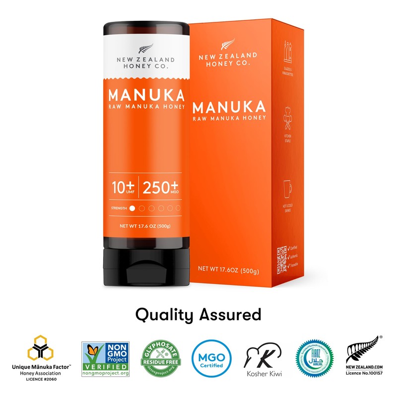 New Zealand Honey Co. Pure Manuka Honey Squeeze Bottle UMF