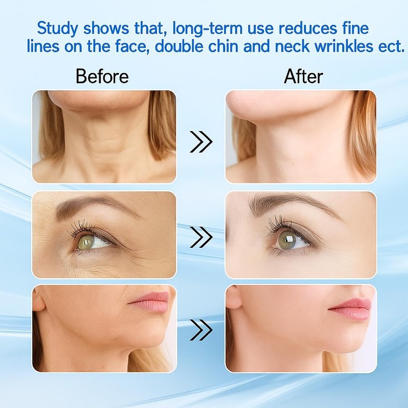 LED Face Massager 7-in-1, EMS Microcurrent Facial & Neck Massager,