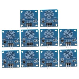 A-DIGISHUO 10pcs TTP223 Touch Sensor Touch Switch Module YFRobot Tactile Switch 1 Way Digital Capacitive Touch Switch Sensor DC 2~5.5V