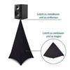 YAGEANNL Tripod Sail Speaker Stand Cover Tripod Tripod Sail for