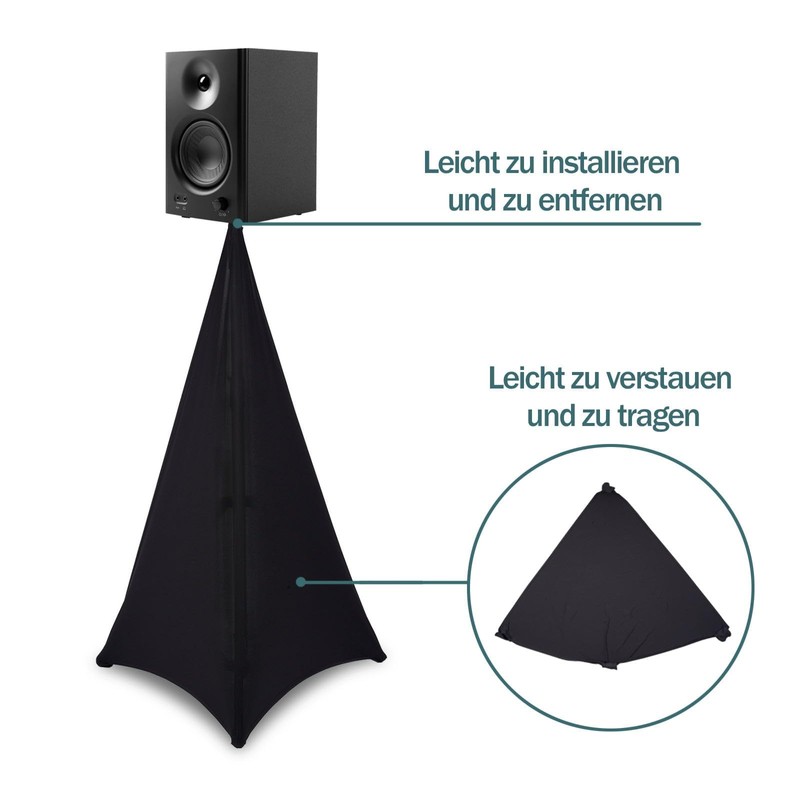 YAGEANNL Tripod Sail Speaker Stand Cover Tripod Tripod Sail for