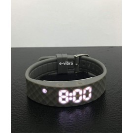 e-vibra Potty Training Watch - Rechargeable Silent Vibrating Alarm Wristband - Medical Reminder Watch - with Timer and 15 Daily Alarms (Grey - Small)
