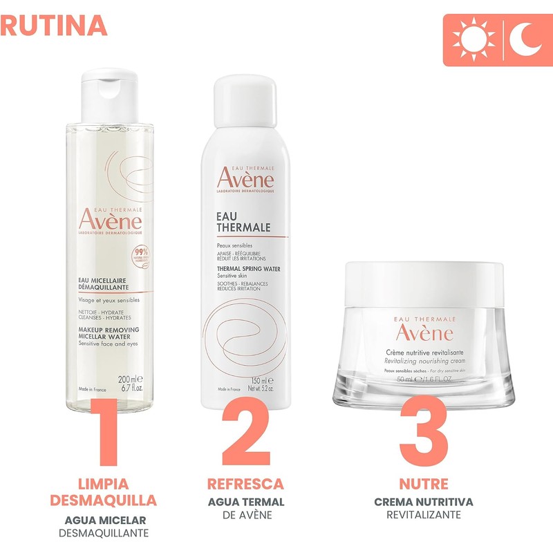 AVENE, Crema facial nutritiva, revitaliza, calma y suaviza, para piel