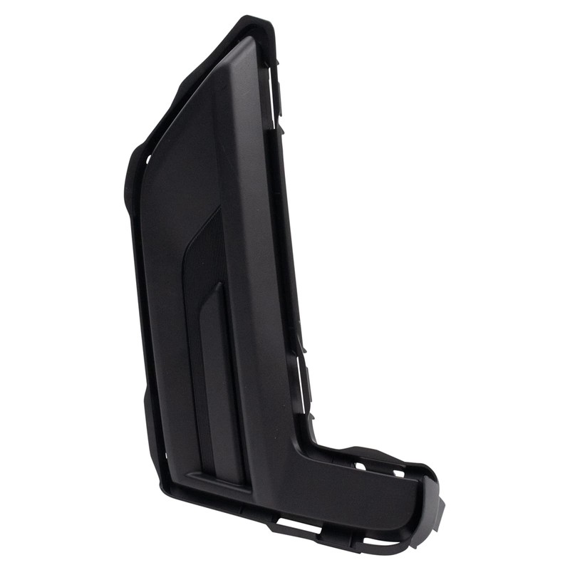 TRQ Front Left Fog Light Hole Cover Black Drivers Side