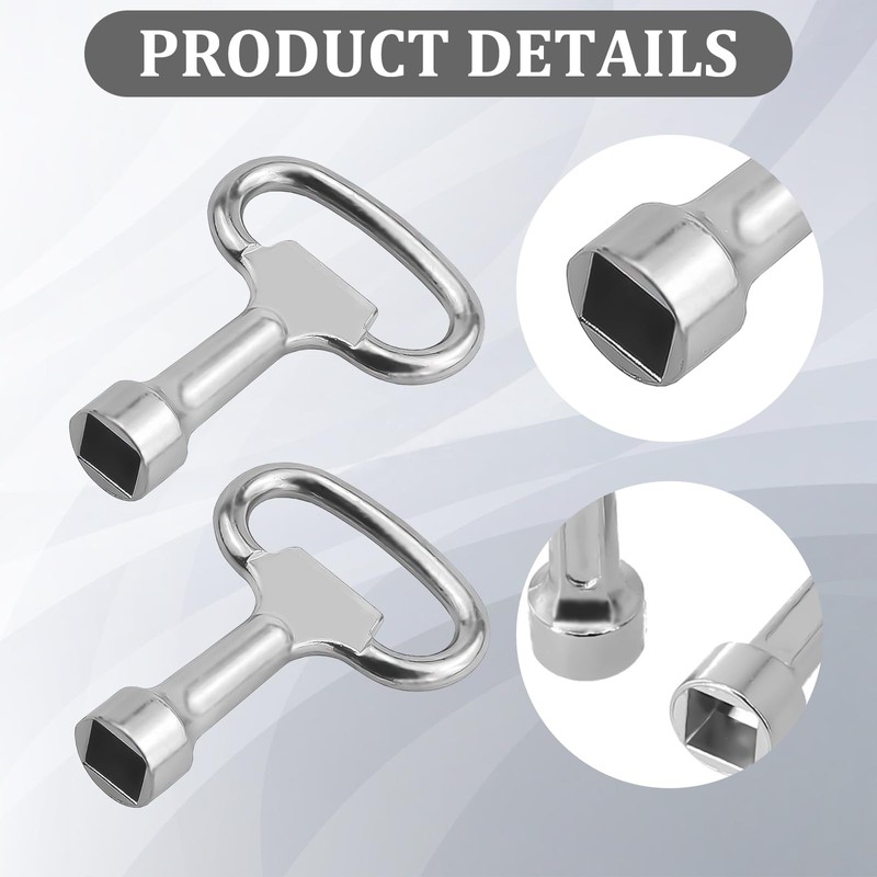 DGUSO Square Key 3 Pieces Square Key 8 mm Square