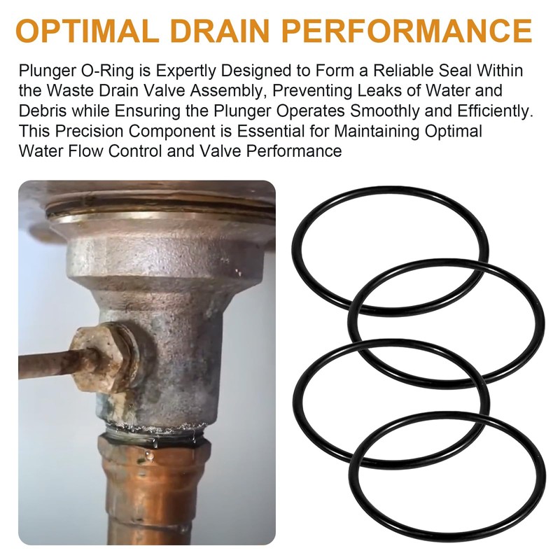 Plunger O-Ring Gasket Compatible with T&S Brass 010389-45, Twist Waste