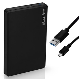 Storite Lightweight & Ultra Slim 500GB External Hard Drive USB 2.0 Portable Data Backup & Storage Hard disk 2.5" HDD Pocket Size & Plug And Play Harddrive For PC Laptop Desktop Mac (Black)