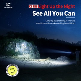 KLARUS G15 4200 High Lumen Pocket EDC Flashlight, 2A USB-C Fast Rechargeable, 200 Hours Long Lasting Compact Flash Light with Clip, IPX8 Waterproof, Portable for Camping, Inspection, Patrol, Emergency