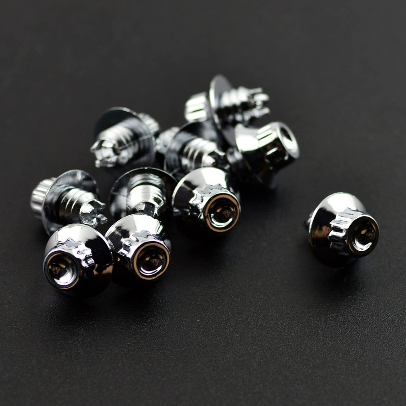 RTRHINOTUNING 100pcs 6.9mm/0.27in Hole Replacement Wheel Lip Rivets Nuts Wheel
