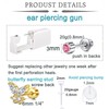QWALIT Ear Piercing Kit Gold Ear Piercing Gun Kit Self