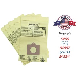 20 Style C/Q 5055 Micro Filtration Bags Compatible with Kenmore Elite Intuition Progressive, 200 400 600 700 800 Series Canister Vacuum Cleaners. Part # 50104 53292 50557 50558 53291 - Made In USA -