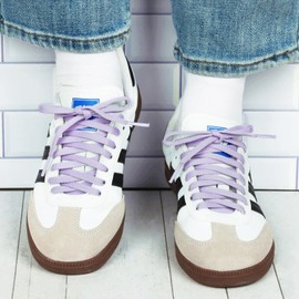 Olukssck 2 Pairs 6 mm Wide Flat Trainers Shoelaces, Premium Replacement Shoe Laces for Sports Shoes, Trainers and Casual Shoes