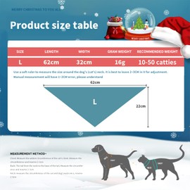 2Pcs Christmas Dog Bandanas,Christmas Pets Scarf Xmas Dog Costume Accessories Adjustable Dog Bandana Triangle Washable Cat Bandana for Small Medium Large Dogs Cats