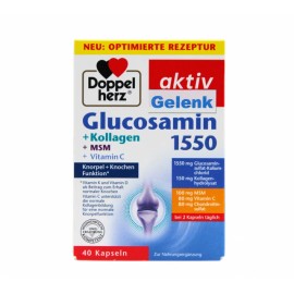 Doppelherz Gelenk - Glucosamin 1550 + Collagen + MSM + Vitamin C x 40 Capsules