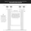 MODE Premium Collection Side Mount 1 1/8" Diameter Curtain Rod