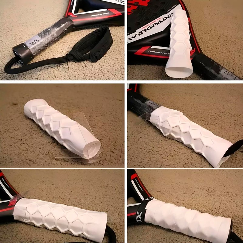 Padel Port Grip Silicon Hexagonal Hesacore Mejora Agarre Padel