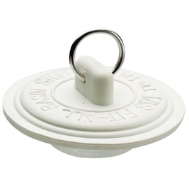 Keeney PP22006 Plumb Pak Duo Fit Drain Stopper, 1-5/8 x 1-3/4", White