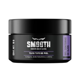 SMOOTH Gel contorno de ojos Para Hombres | Disminuye Ojeras, Líneas de Expresión, Bolsas en los Ojos y Arrugas, Retrasa Signos de la Edad de La Piel M
