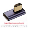 cablecc HDMI Male to HDMI 2.1 Female Low Profile Vertical