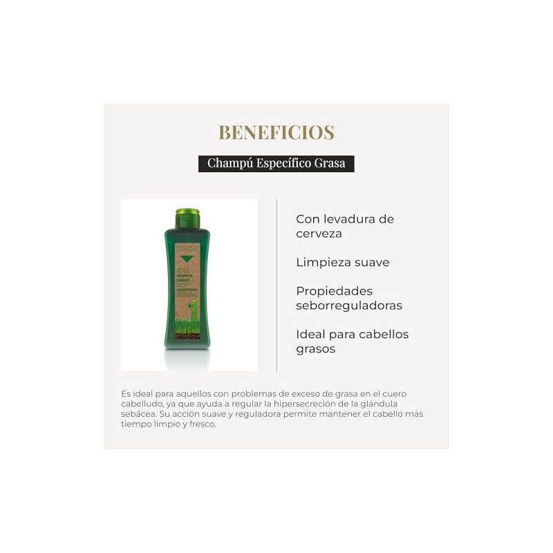 Salerm Biokera Specific Oily Hair Shampoo - 10.8 oz by