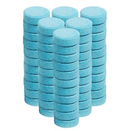 UNLRAE 100PCS Windshield Washer Fluid,Car Accessories Windshield Washer Tablets,Fluid Concentrated Clean Tablets,Automotive Glass Cleaner Solid Effervescent Tablet,Remove Glass Stains,Clear Vision