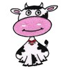 Cow Milk Cow Sew-On Patch Iron-On or Sew On Iron-On