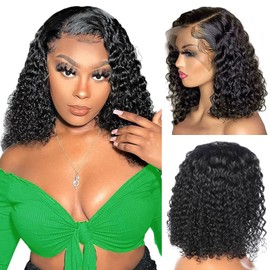 Beluck Curtain Bangs Loose Wave Glueless Wig Human Hair, 6x6 Pre Cut HD Lace Front Wigs Human Hair 200 Density Face-Framing Layered Cut Fluffy Body Wave Ready To Wear Glueless Wig For Women 20 Inch