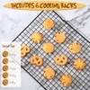 Harloon 6 Pieces Cooling Racks for Cooking and Baking Oven