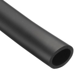 Rebower 36mm ID Pipe Insulation Tubing 6mm Thick Heat Preservation Foam Tube, [for Plumbing Freeze Protection Exercise Handle] - 48mm OD/6ft/Black